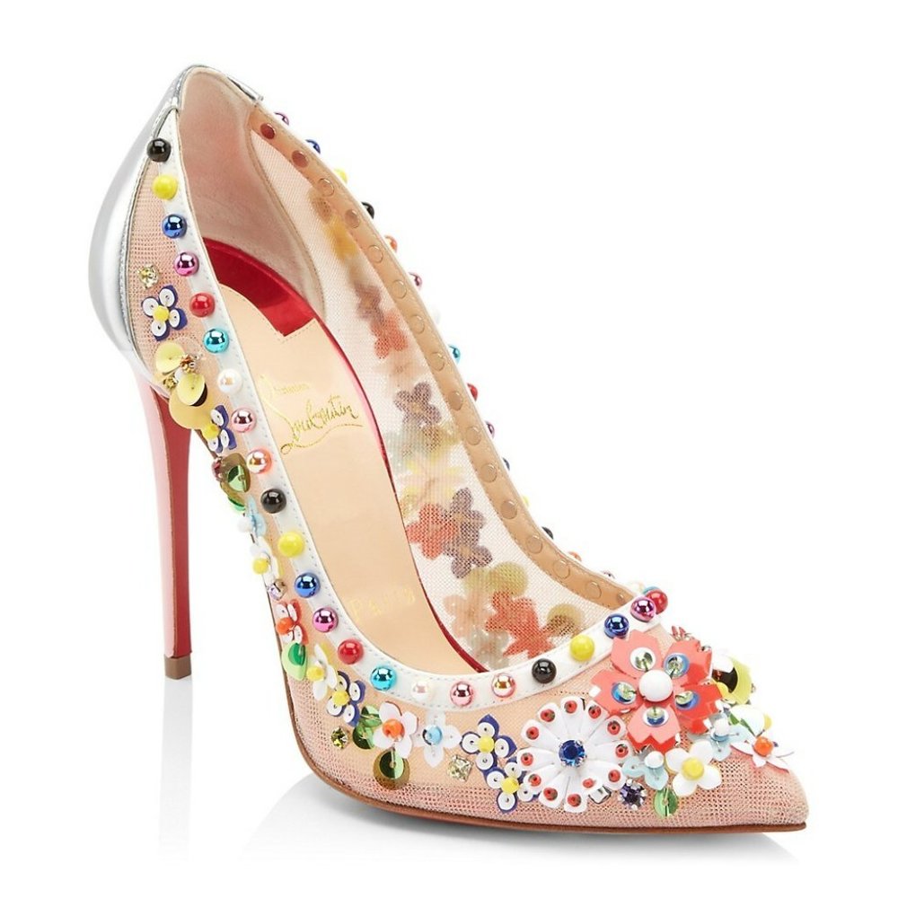 *SOLD* Brand New Christian Louboutin Constella Rete Appliqué Pump SZ 39 1/2